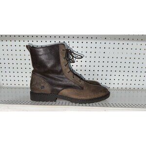 Born Mens Leather Lace Up Mid-Calf Casual Chukka Boots Size 13 M Brown